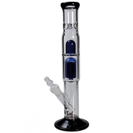 Black Leaf Percolator Icebong, Black & Blue